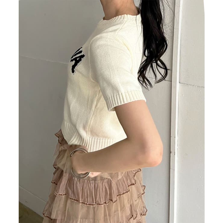 PERSONAロゴショートニット | Jewelobe | 詳細画像3 