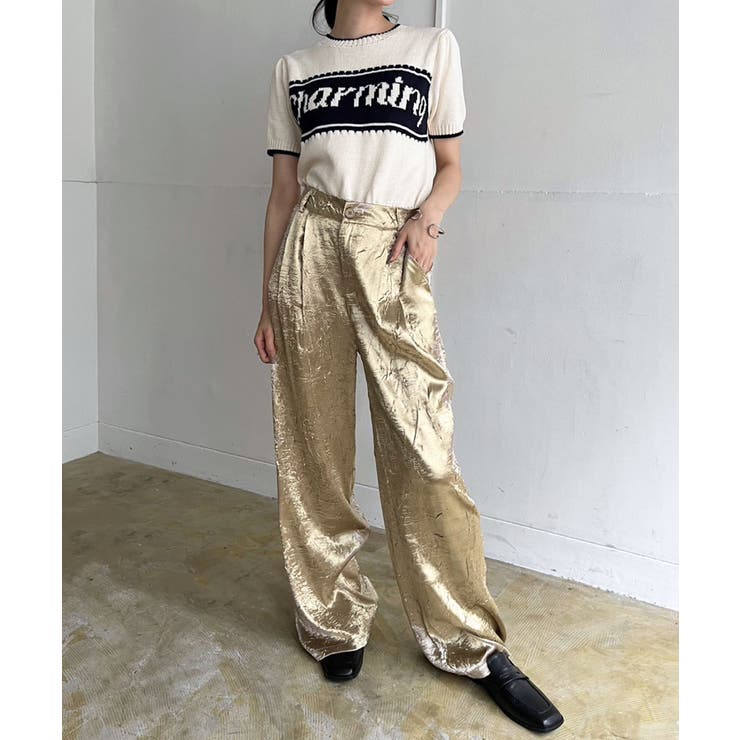 Charmingロゴ配色ショートニット | Jewelobe | 詳細画像5 