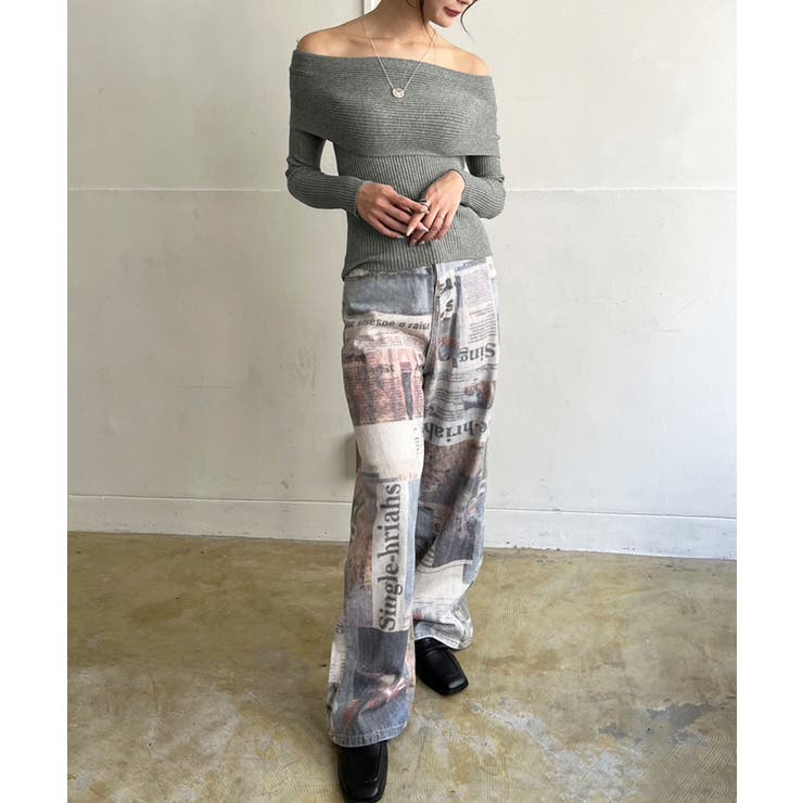 ワイドオフショルタイトニットトップス | Jewelobe | 詳細画像11 