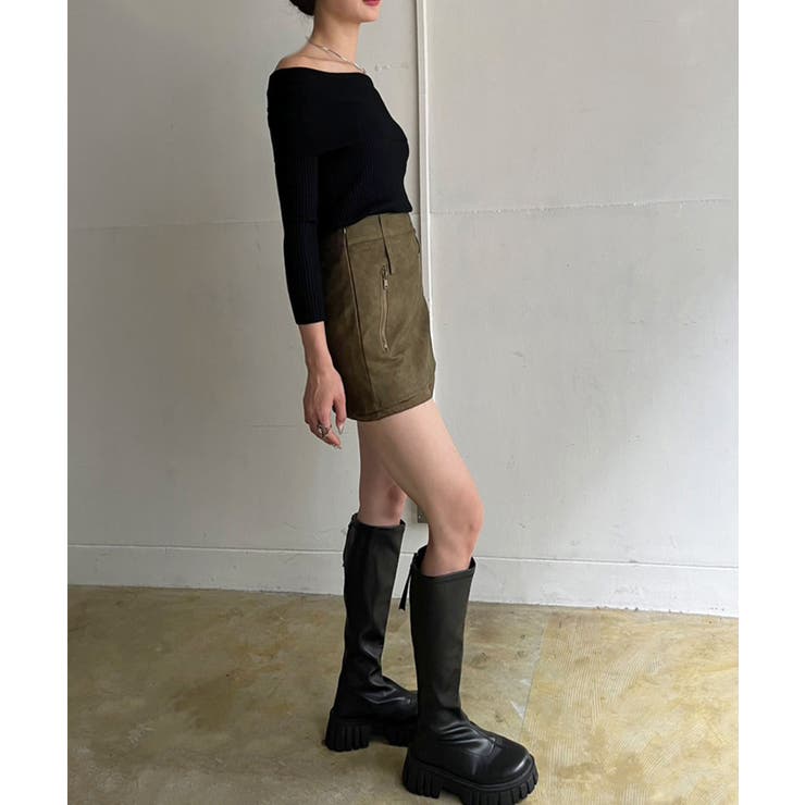 ワイドオフショルタイトニットトップス | Jewelobe | 詳細画像17 