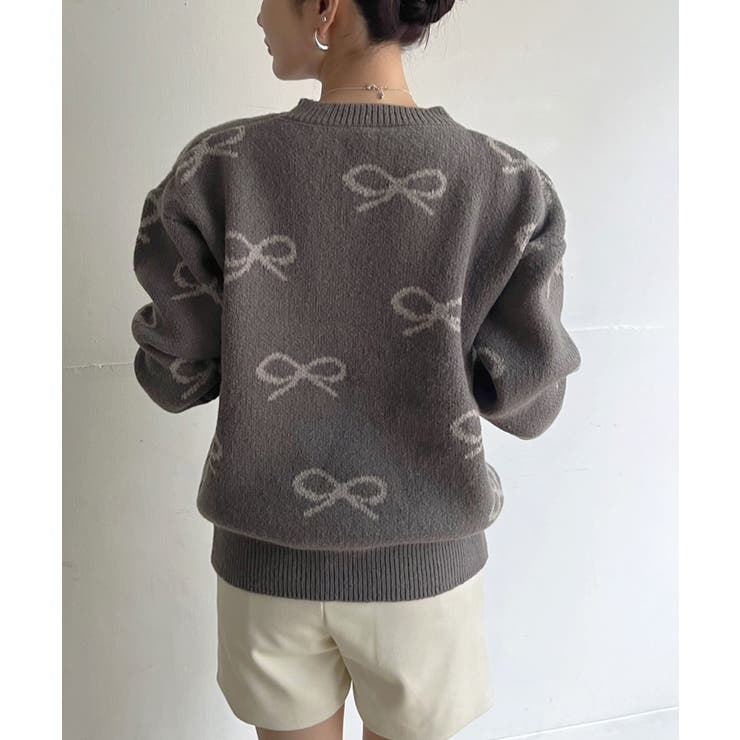 リボンジャガードニットプルオーバー | Jewelobe | 詳細画像10 