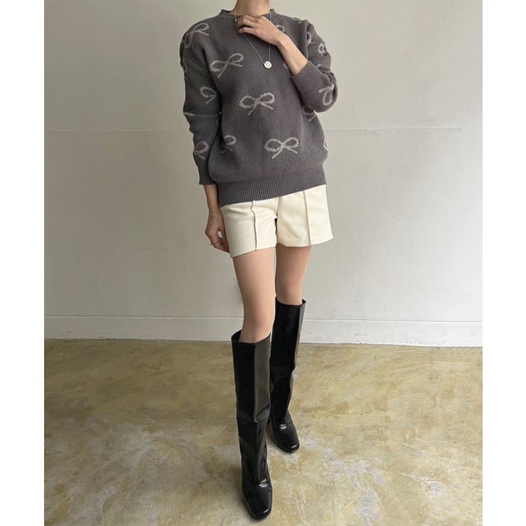 リボンジャガードニットプルオーバー | Jewelobe | 詳細画像13 