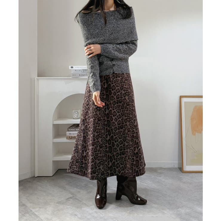 ワイドオフショルミックス編みニットトップス | Jewelobe | 詳細画像32 