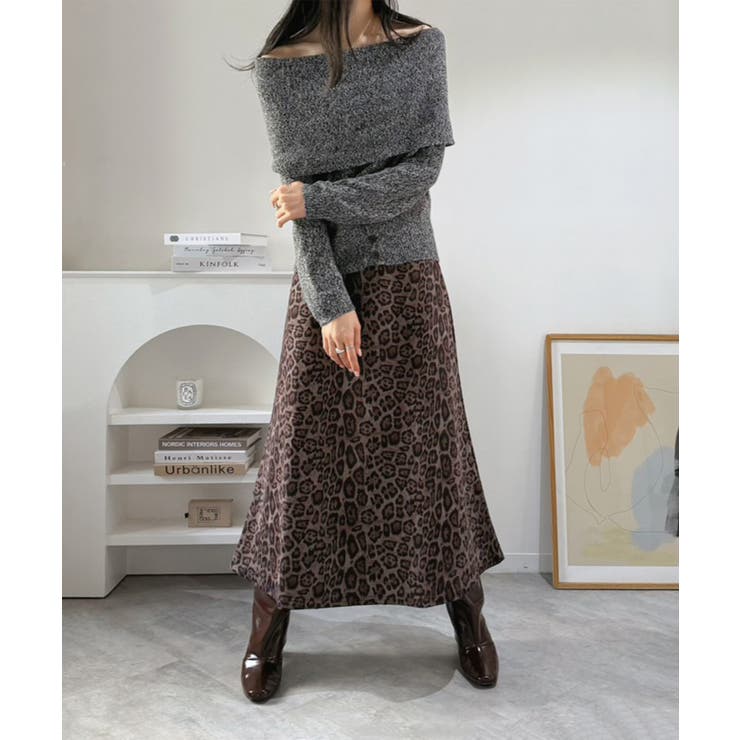 ワイドオフショルミックス編みニットトップス | Jewelobe | 詳細画像33 