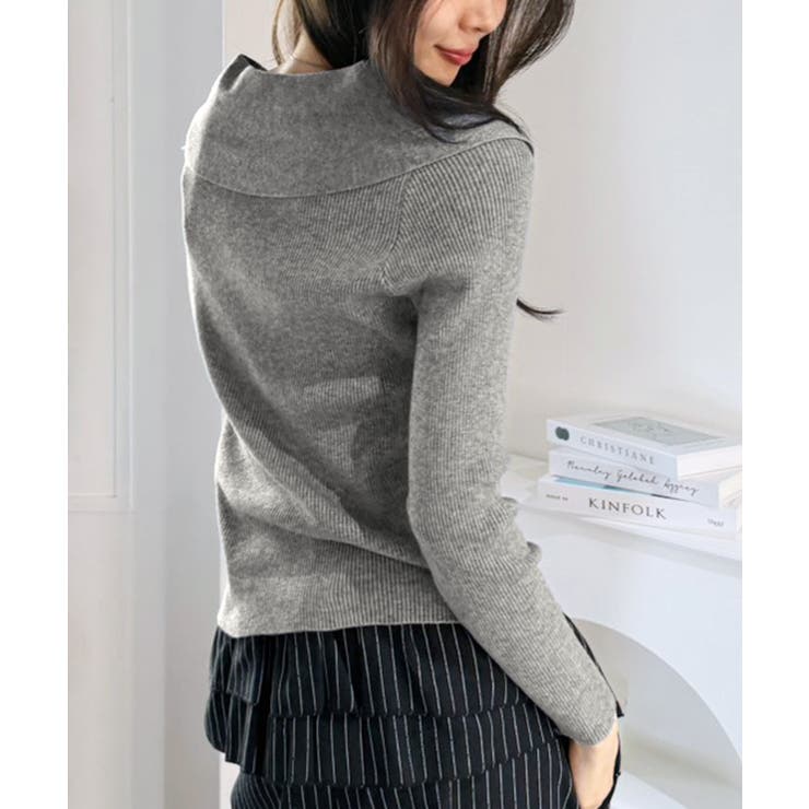 ビックカラーリブニットトップス | Jewelobe | 詳細画像10 