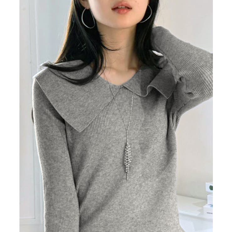 ビックカラーリブニットトップス | Jewelobe | 詳細画像11 