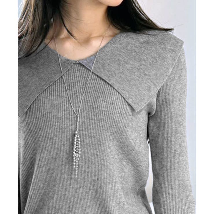 ビックカラーリブニットトップス | Jewelobe | 詳細画像12 