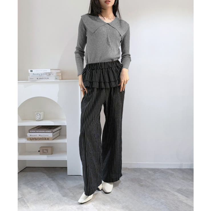 ビックカラーリブニットトップス | Jewelobe | 詳細画像13 