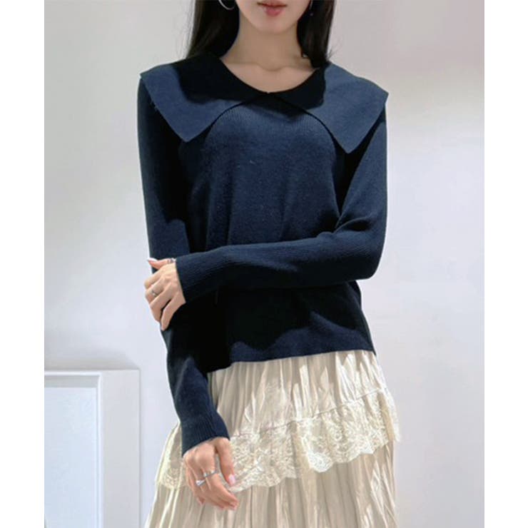 ビックカラーリブニットトップス | Jewelobe | 詳細画像19 