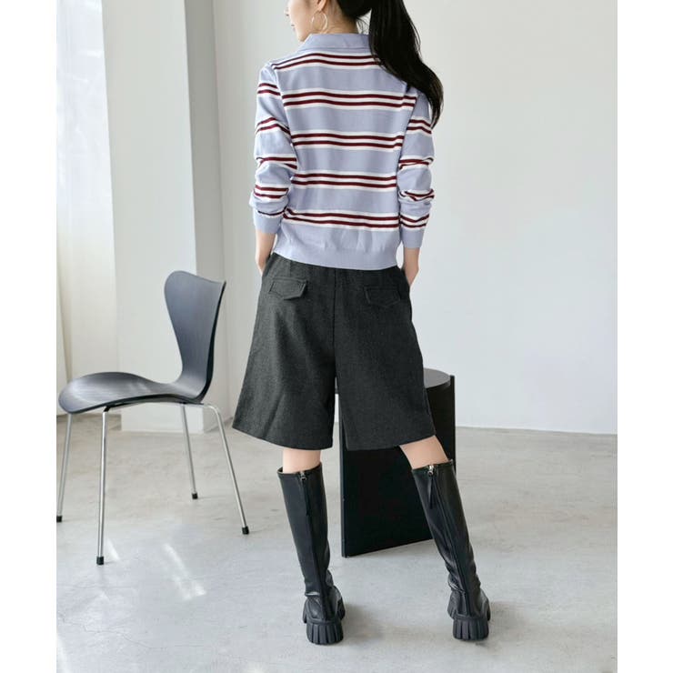 カラードッキングマルチボーダーニット | Jewelobe | 詳細画像10 