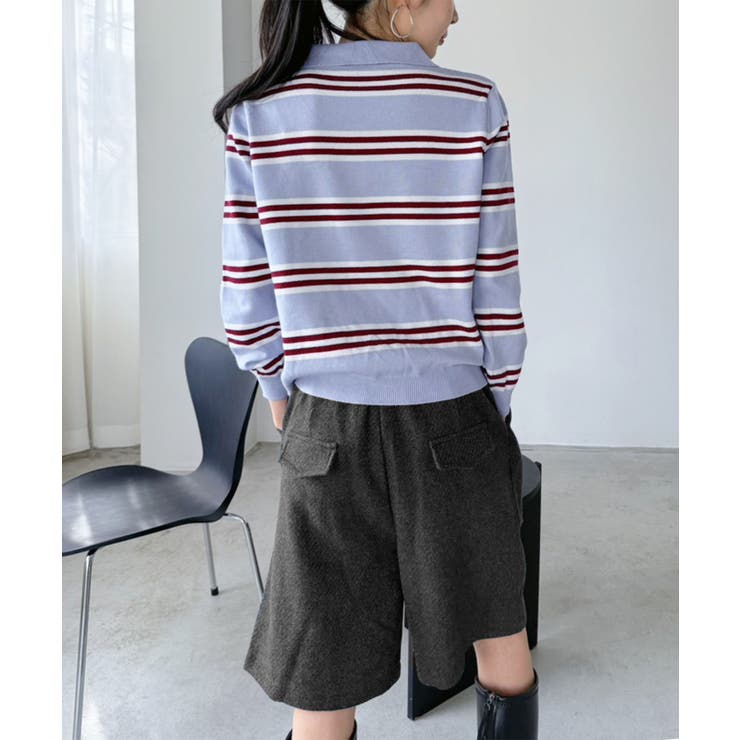 カラードッキングマルチボーダーニット | Jewelobe | 詳細画像2 