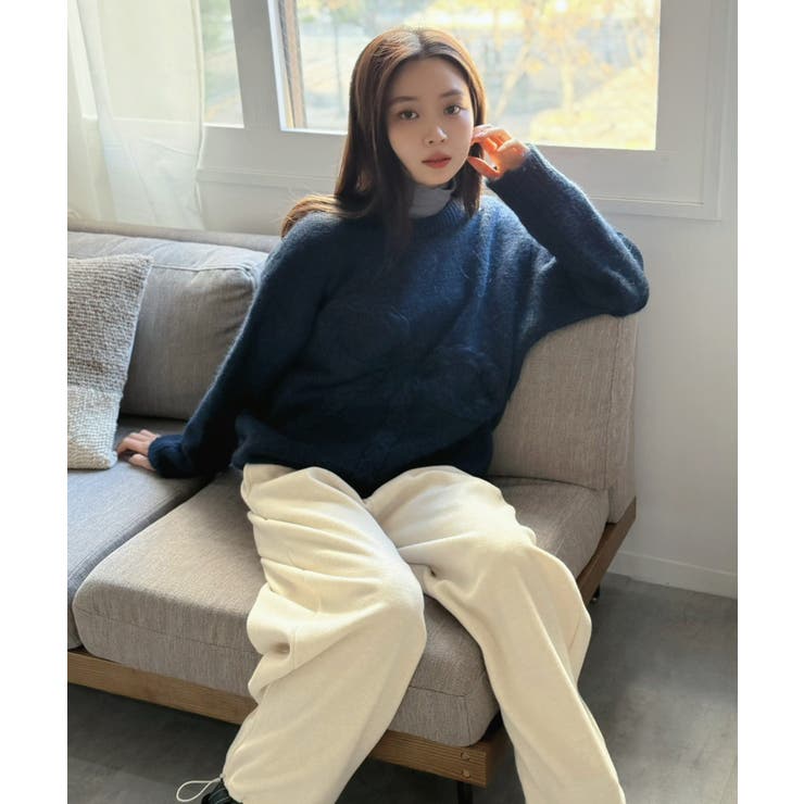 ケーブルリボンルーズニットプルオーバー | Jewelobe | 詳細画像17 