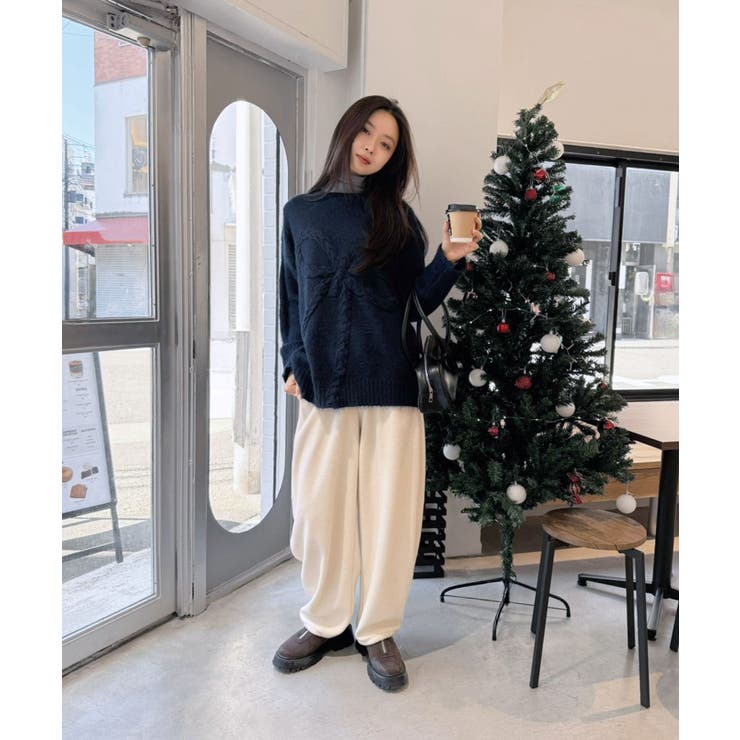 ケーブルリボンルーズニットプルオーバー | Jewelobe | 詳細画像27 