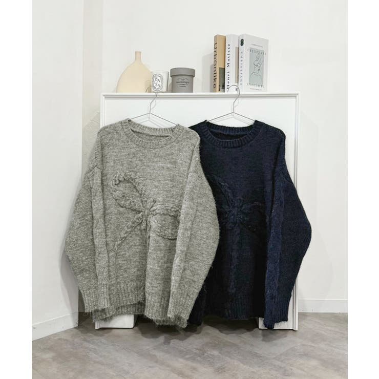 ケーブルリボンルーズニットプルオーバー | Jewelobe | 詳細画像31 