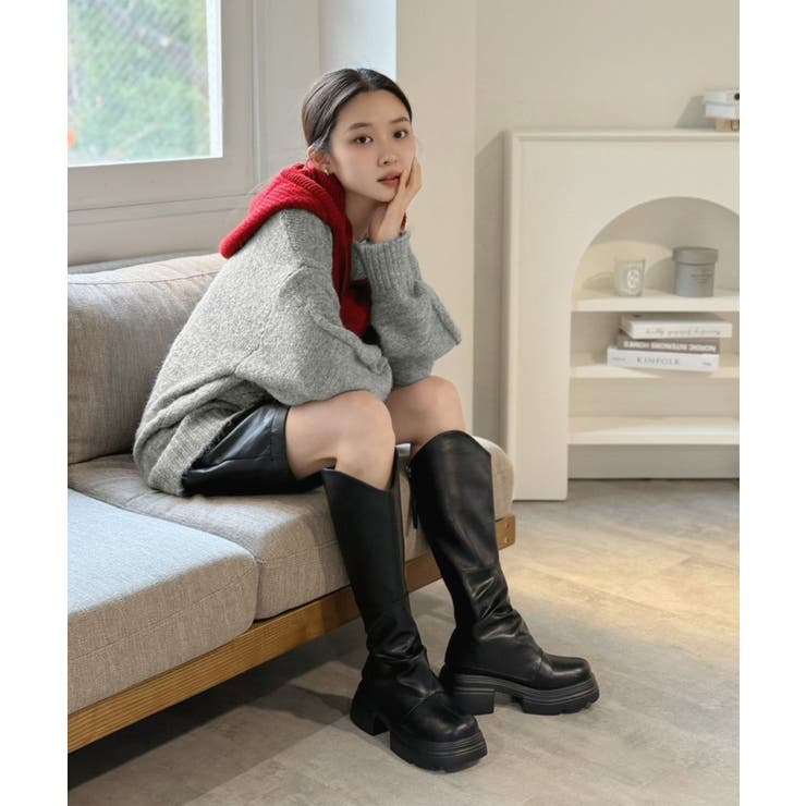 ケーブルリボンルーズニットプルオーバー | Jewelobe | 詳細画像7 