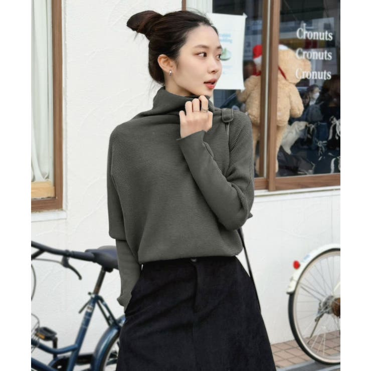 オフタートルドルマンニットプルオーバー | Jewelobe | 詳細画像15 