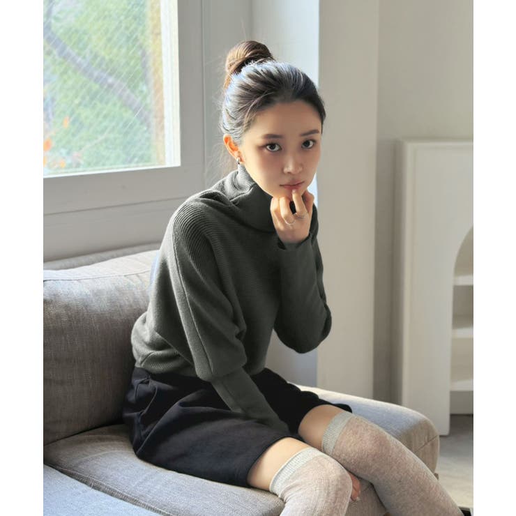 オフタートルドルマンニットプルオーバー | Jewelobe | 詳細画像18 