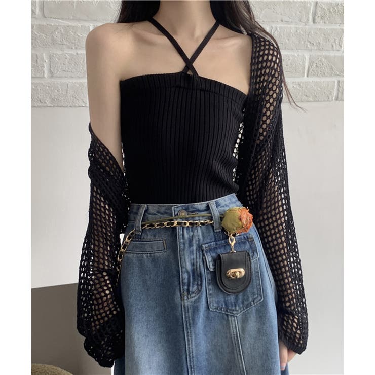 透かし編みショートニットボレロ | Jewelobe | 詳細画像10 