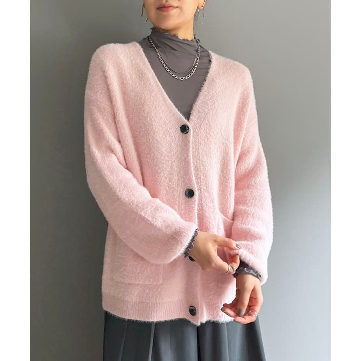 シャギーミディニットカーディガン | Jewelobe | 詳細画像15 
