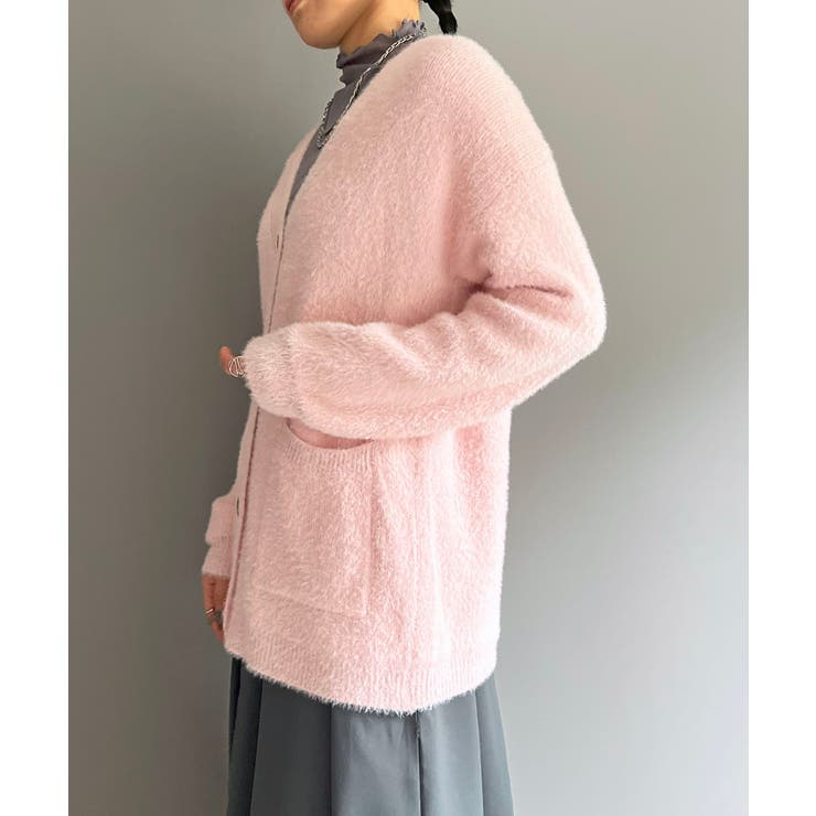 シャギーミディニットカーディガン | Jewelobe | 詳細画像17 