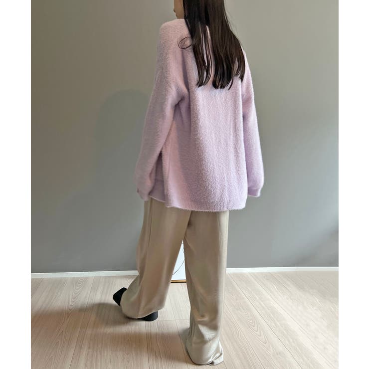 シャギーミディニットカーディガン | Jewelobe | 詳細画像25 