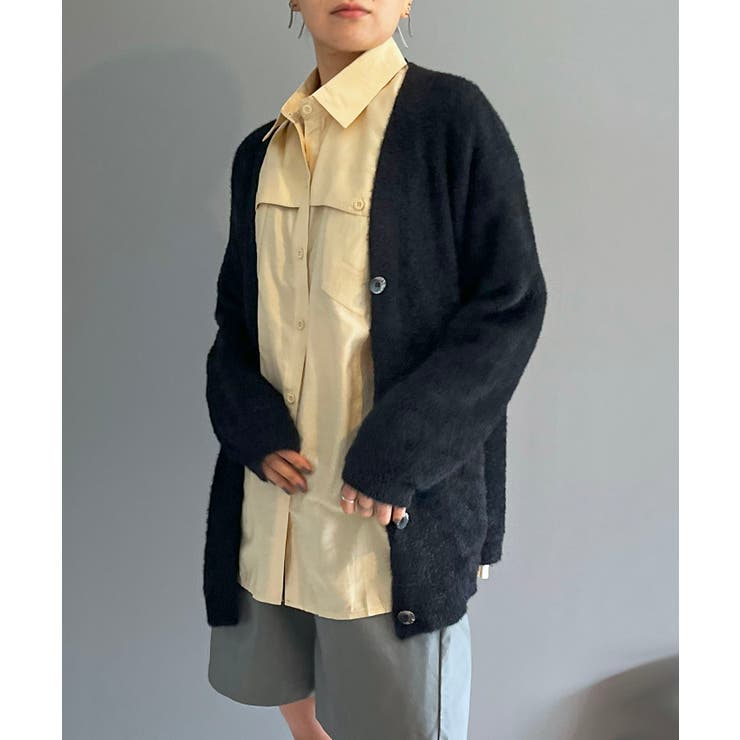 シャギーミディニットカーディガン | Jewelobe | 詳細画像29 