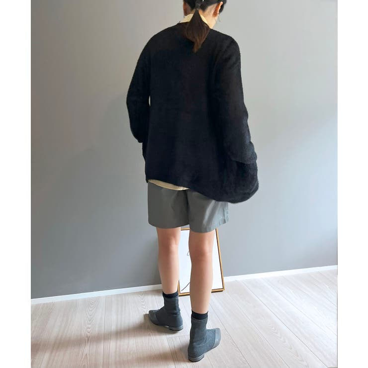 シャギーミディニットカーディガン | Jewelobe | 詳細画像34 