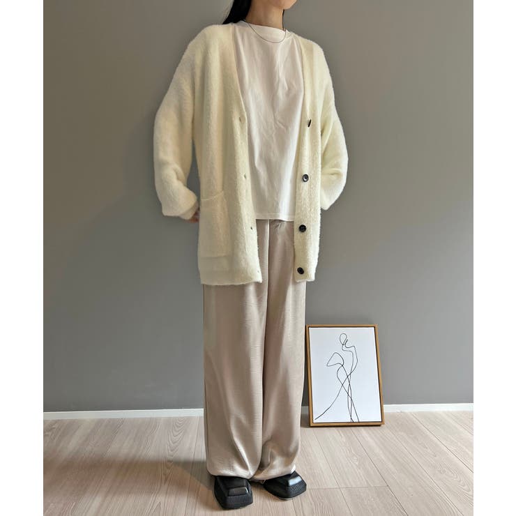 シャギーミディニットカーディガン | Jewelobe | 詳細画像5 