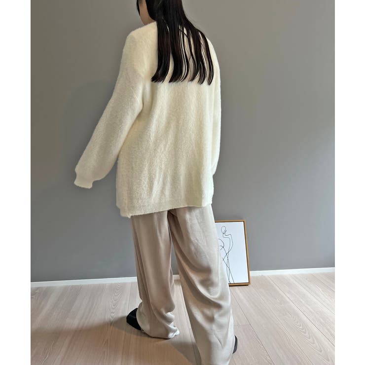 シャギーミディニットカーディガン | Jewelobe | 詳細画像7 