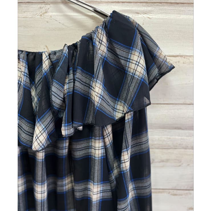 ラッフルカラー2wayチェックブラウス | Jewelobe | 詳細画像27 