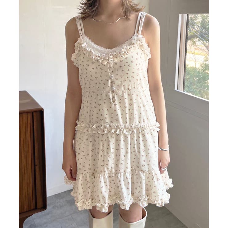 フリル×コットンストライプビスチェディテールキャミチュニック | Jewelobe | 詳細画像20 