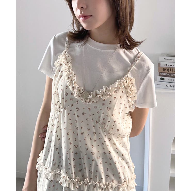 フリル×コットンストライプビスチェディテールキャミチュニック | Jewelobe | 詳細画像23 