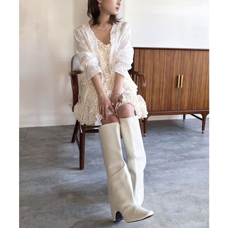 フリル×コットンストライプビスチェディテールキャミチュニック | Jewelobe | 詳細画像28 