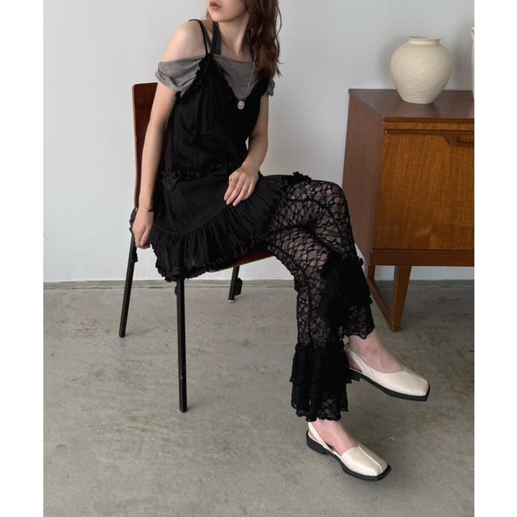 フリル×コットンストライプビスチェディテールキャミチュニック | Jewelobe | 詳細画像9 