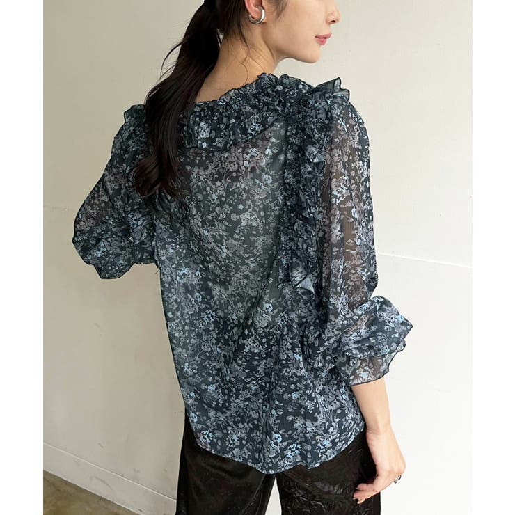 パワーショルダーフリルシアートップス | Jewelobe | 詳細画像11 