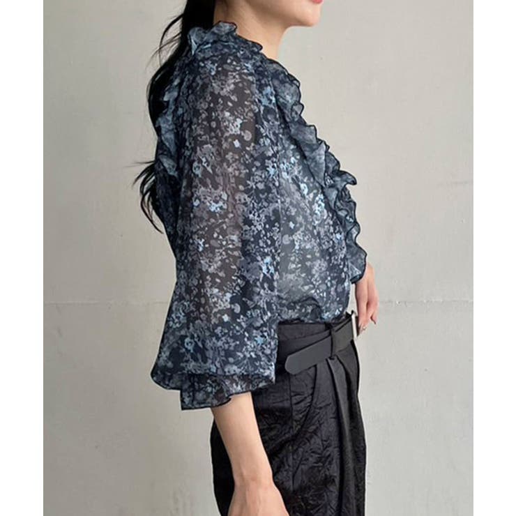 パワーショルダーフリルシアートップス | Jewelobe | 詳細画像12 