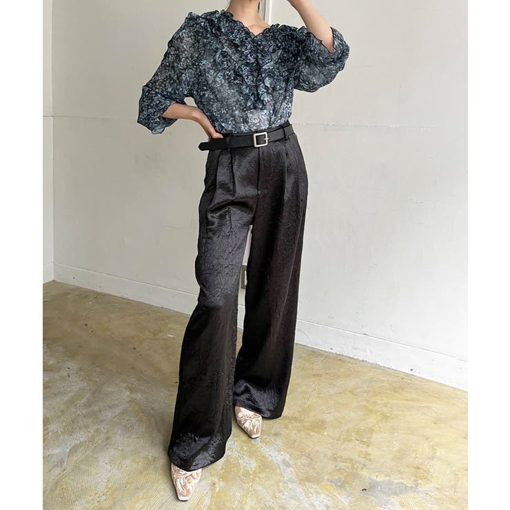 パワーショルダーフリルシアートップス | Jewelobe | 詳細画像13 