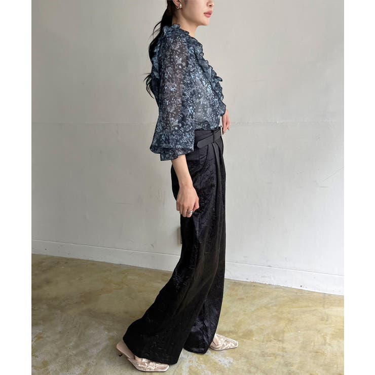 パワーショルダーフリルシアートップス | Jewelobe | 詳細画像16 