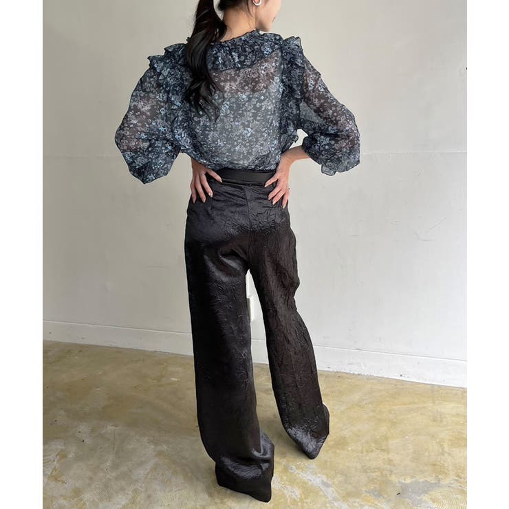 パワーショルダーフリルシアートップス | Jewelobe | 詳細画像17 