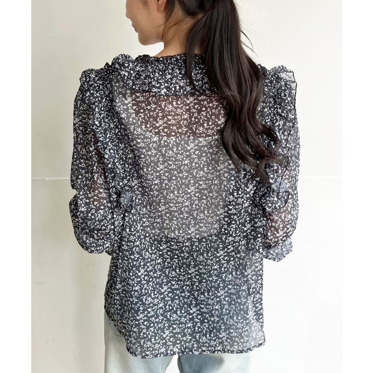 パワーショルダーフリルシアートップス | Jewelobe | 詳細画像20 