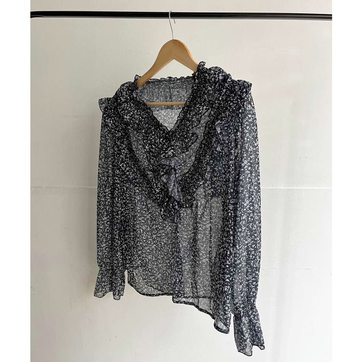 パワーショルダーフリルシアートップス | Jewelobe | 詳細画像25 