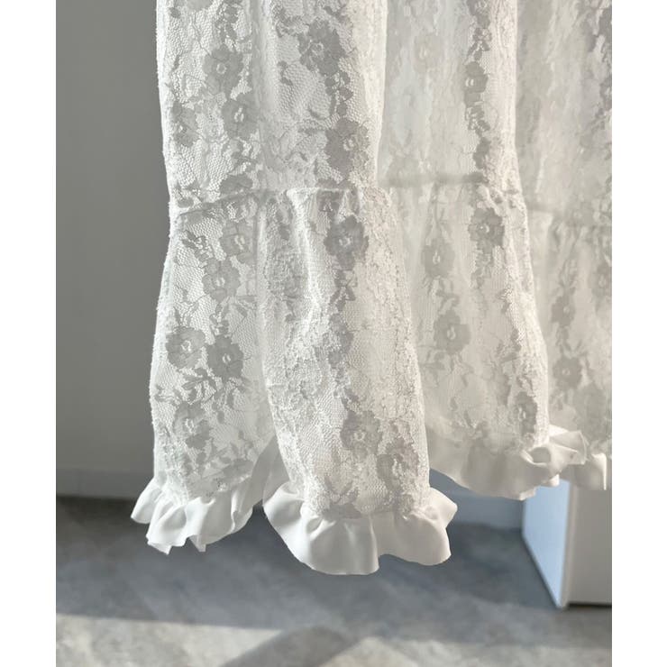 フリル×レースビスチェディテールキャミチュニック | Jewelobe | 詳細画像13 