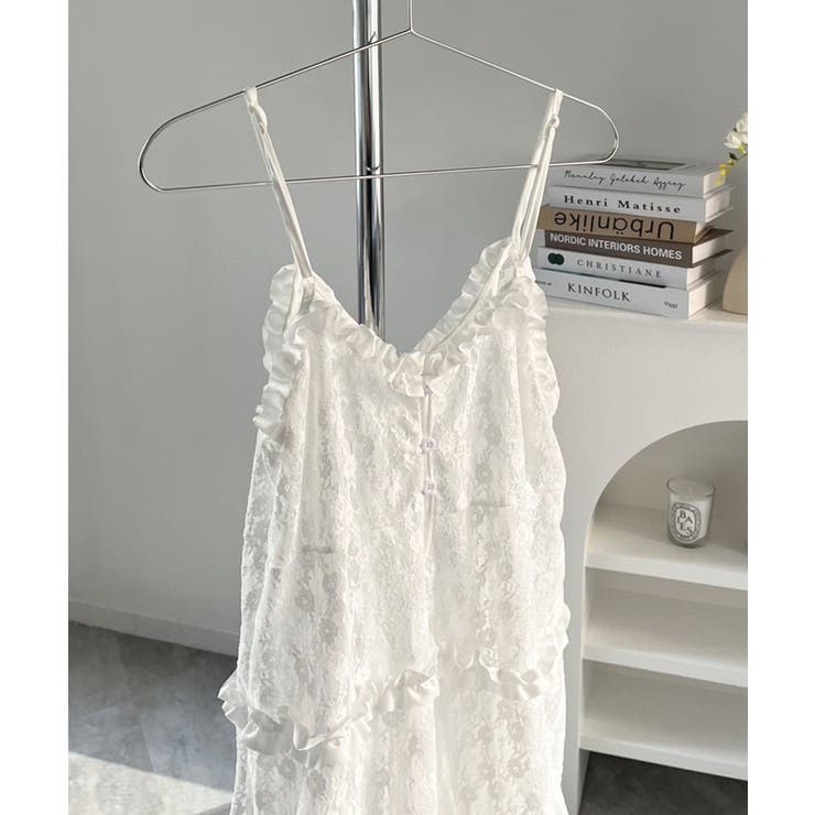 フリル×レースビスチェディテールキャミチュニック | Jewelobe | 詳細画像14 