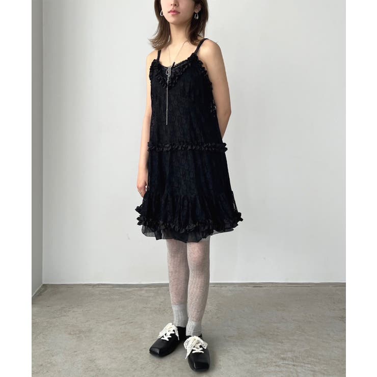 フリル×レースビスチェディテールキャミチュニック | Jewelobe | 詳細画像20 