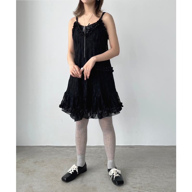 フリル×レースビスチェディテールキャミチュニック | Jewelobe | 詳細画像22 