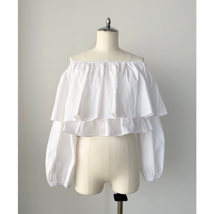 ラッフルフリルオフショルブラウス | Jewelobe | 詳細画像12 