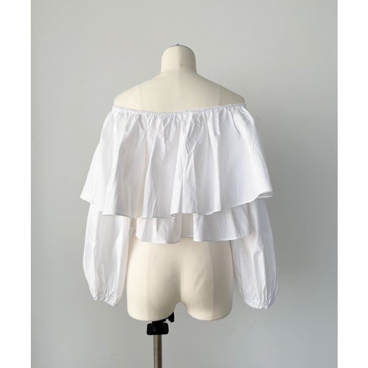 ラッフルフリルオフショルブラウス | Jewelobe | 詳細画像15 