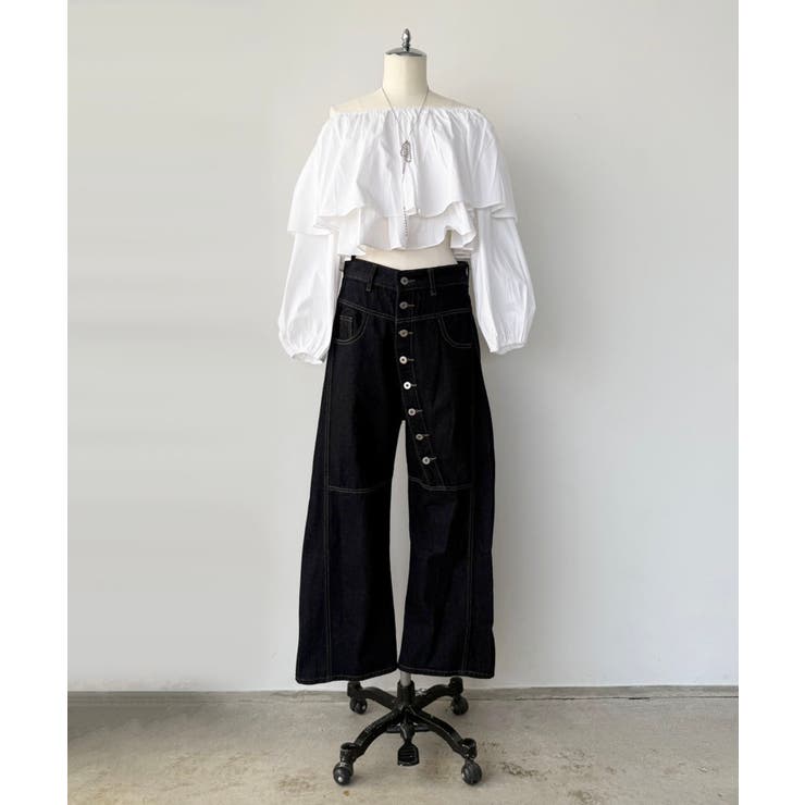 ラッフルフリルオフショルブラウス | Jewelobe | 詳細画像18 