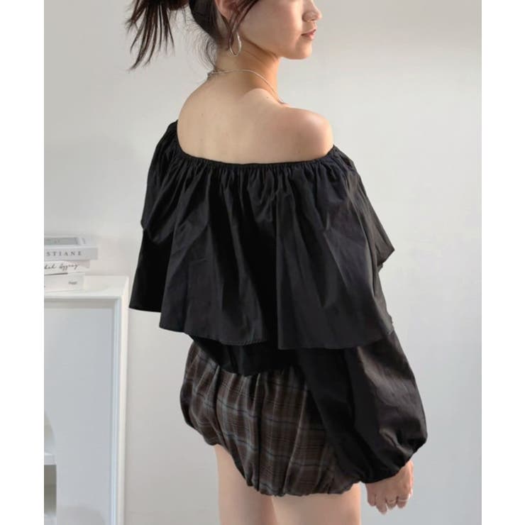 ラッフルフリルオフショルブラウス | Jewelobe | 詳細画像22 