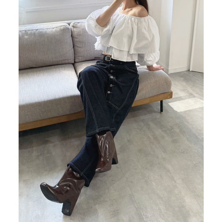 ラッフルフリルオフショルブラウス | Jewelobe | 詳細画像6 